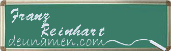 Franz Reinhart Visitenkarte